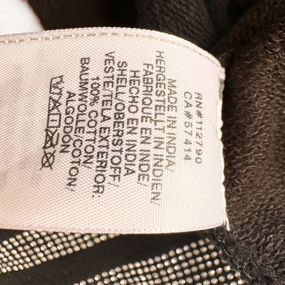 True Religion Women's Long Sleeve Crystal Crop Pullover Top Medium - Picture 7 of 8